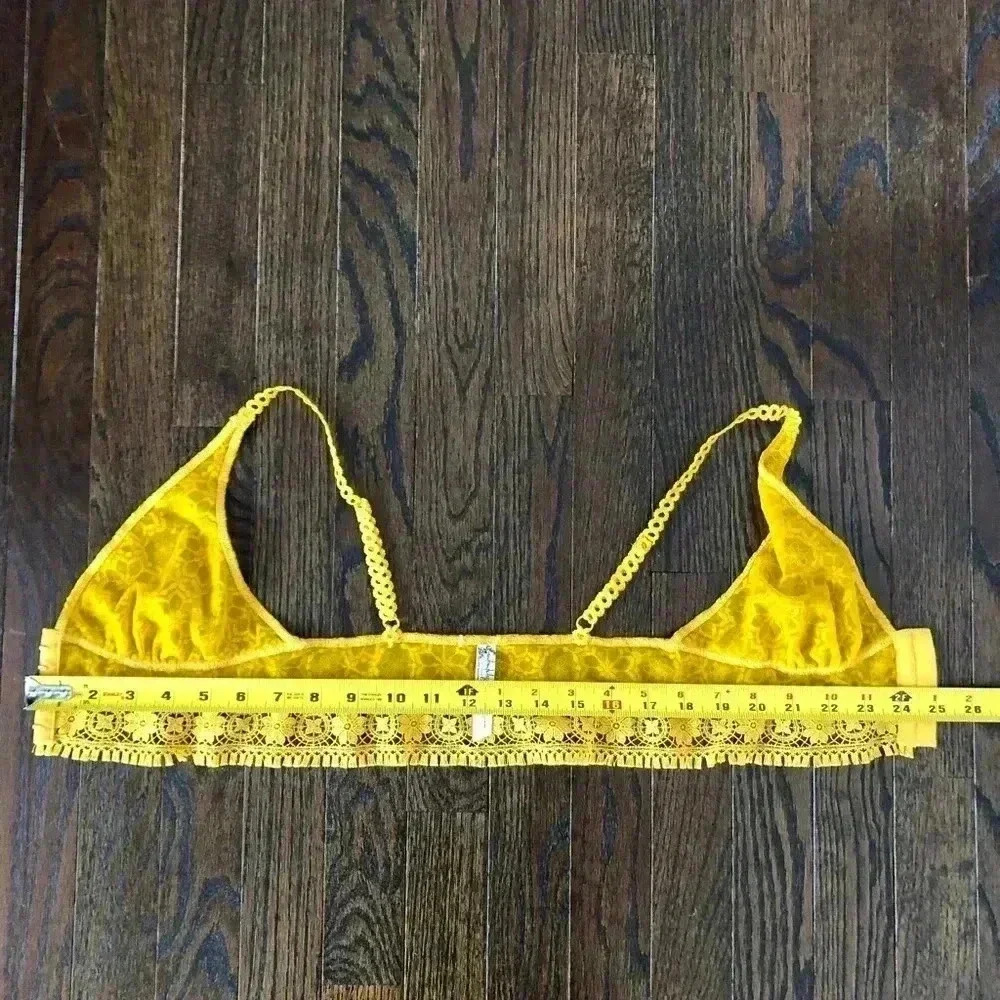 Free People Intimately Women’s XS Ella Soft Lace Bra/Bralette Sardenia Sunset - Picture 12 of 13